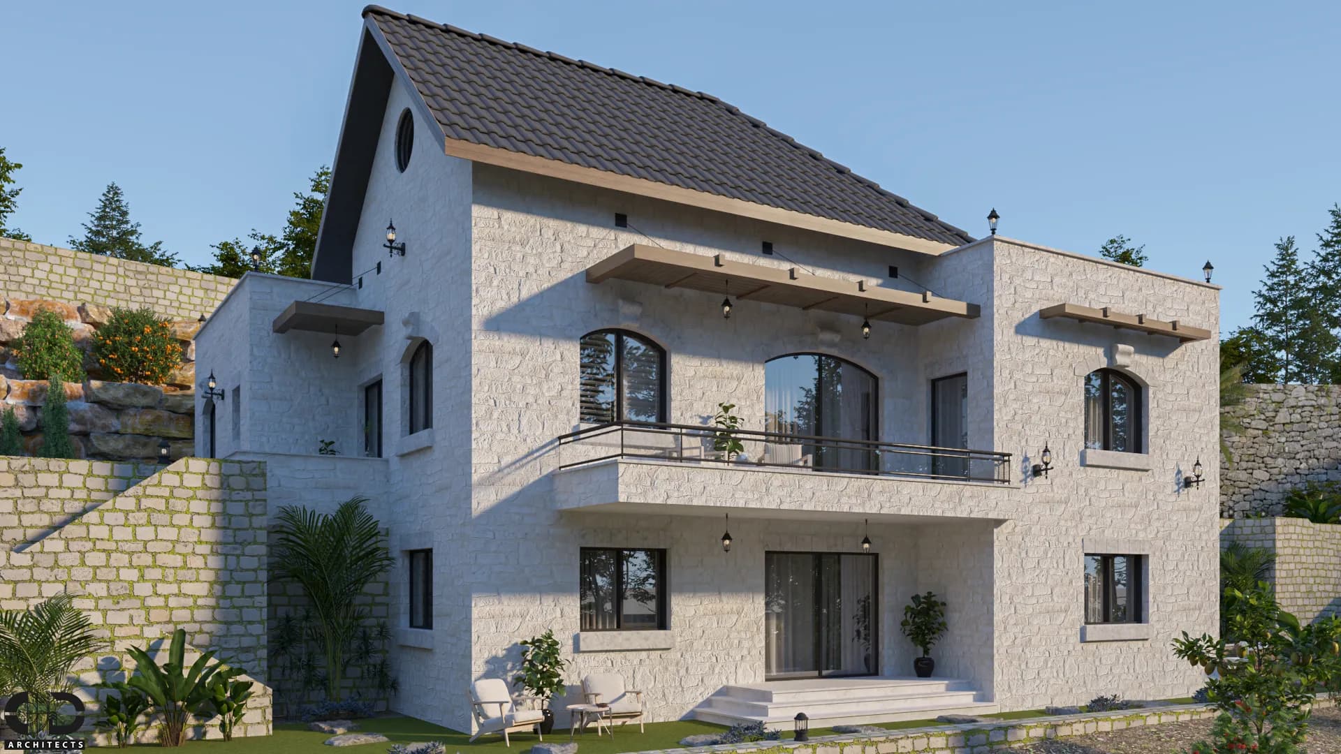 Cottage 01 — exterior visualization