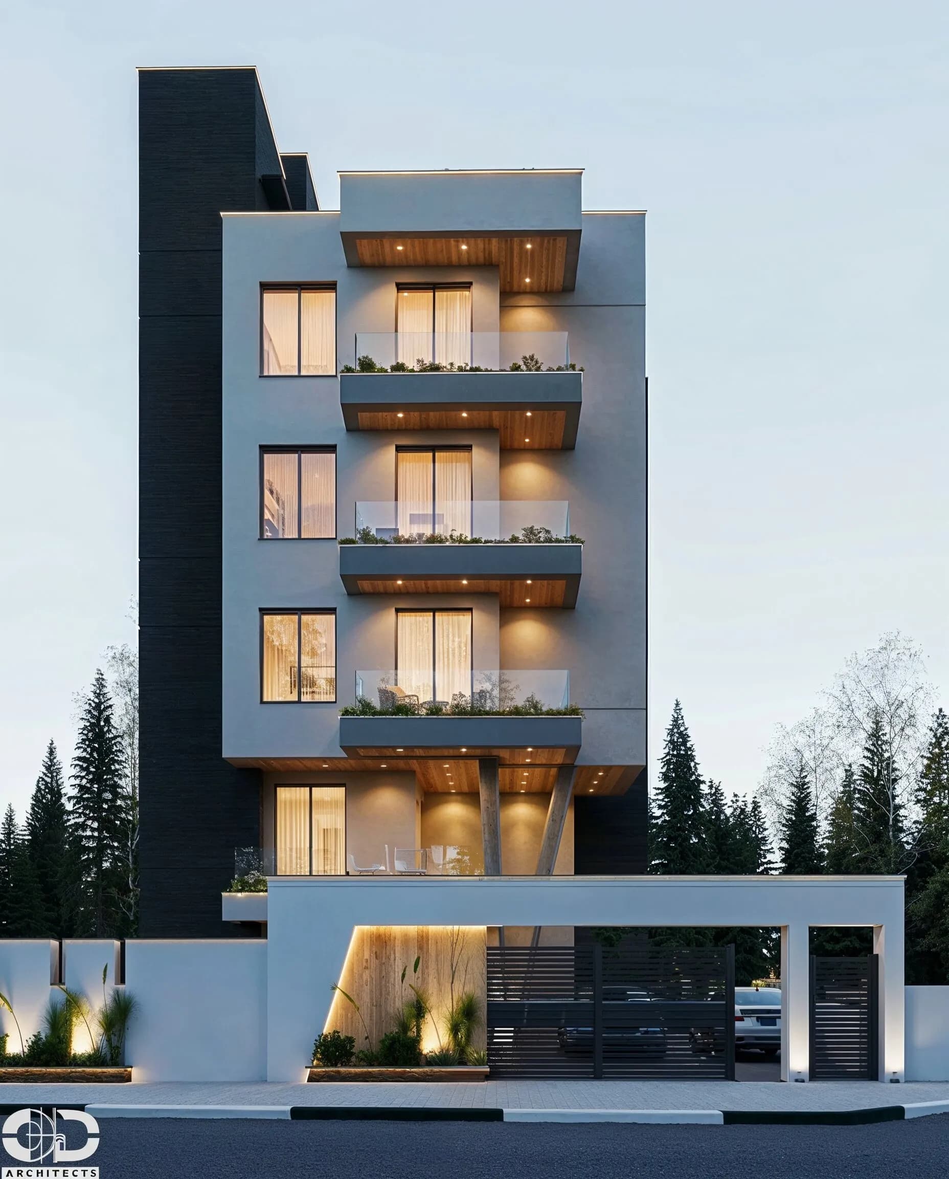 Residential building 01 — exterior visualization