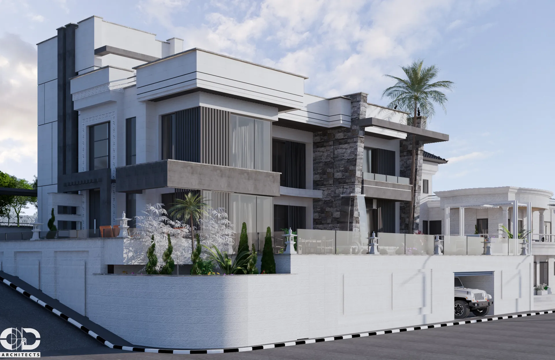 DR BAHA Villa — exterior visualization