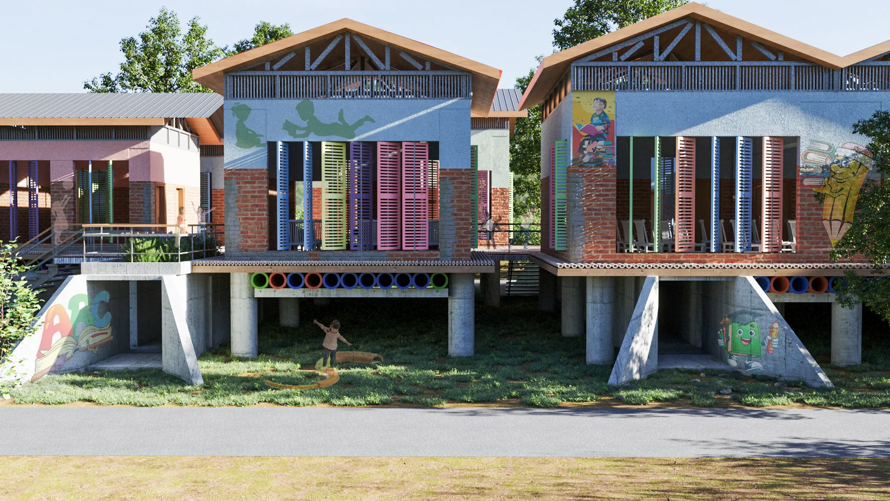 Nepal School — design visualization