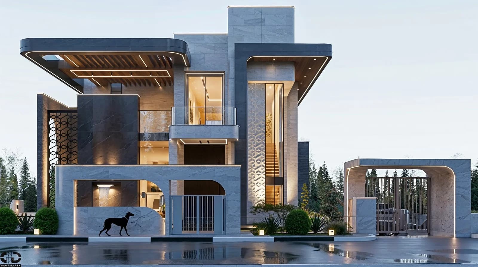 B.H Villa — exterior visualization